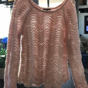 Light pink woven sweater